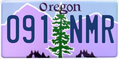 OR license plate 091NMR