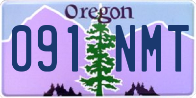 OR license plate 091NMT