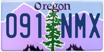 OR license plate 091NMX