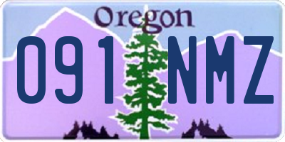 OR license plate 091NMZ
