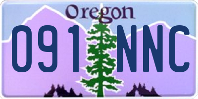 OR license plate 091NNC