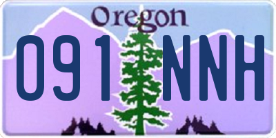 OR license plate 091NNH