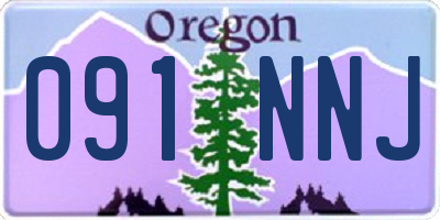 OR license plate 091NNJ