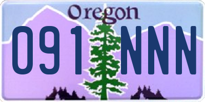 OR license plate 091NNN