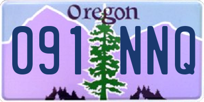 OR license plate 091NNQ