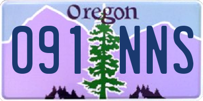 OR license plate 091NNS