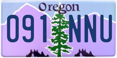 OR license plate 091NNU