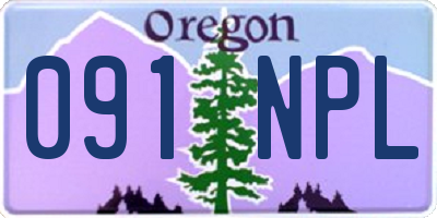 OR license plate 091NPL