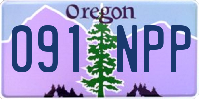 OR license plate 091NPP