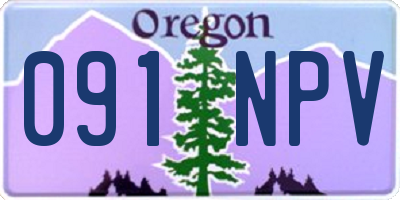 OR license plate 091NPV