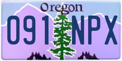 OR license plate 091NPX