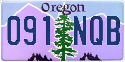 OR license plate 091NQB