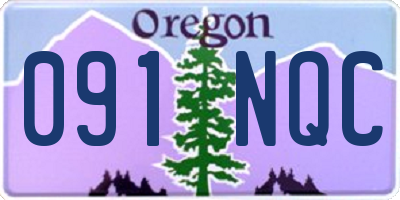 OR license plate 091NQC