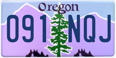 OR license plate 091NQJ