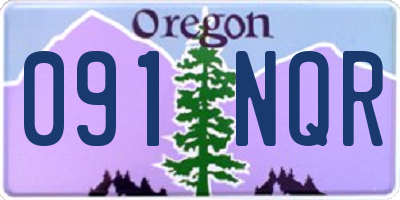 OR license plate 091NQR
