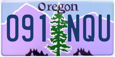 OR license plate 091NQU