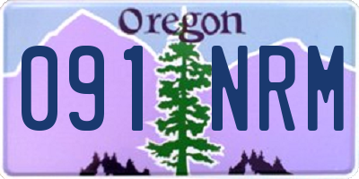 OR license plate 091NRM