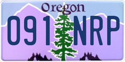 OR license plate 091NRP