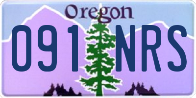 OR license plate 091NRS