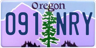 OR license plate 091NRY