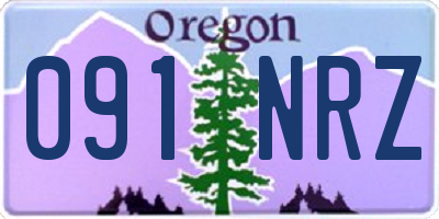 OR license plate 091NRZ