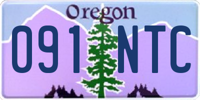 OR license plate 091NTC