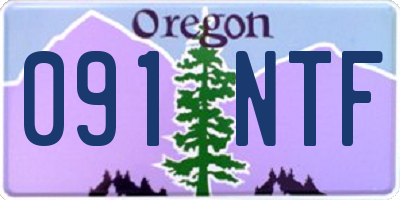 OR license plate 091NTF