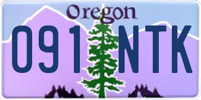 OR license plate 091NTK