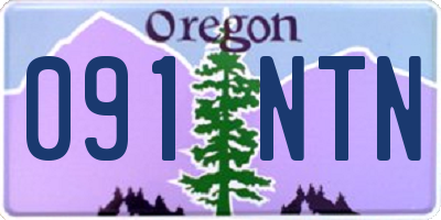 OR license plate 091NTN