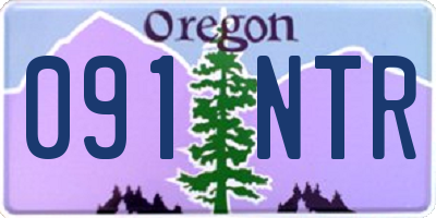 OR license plate 091NTR