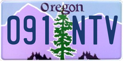 OR license plate 091NTV