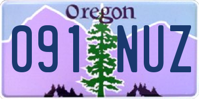 OR license plate 091NUZ