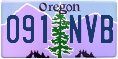 OR license plate 091NVB