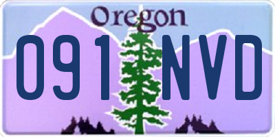 OR license plate 091NVD