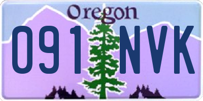 OR license plate 091NVK