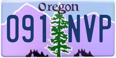 OR license plate 091NVP