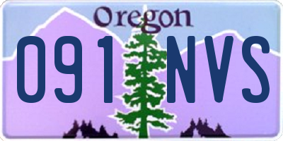 OR license plate 091NVS