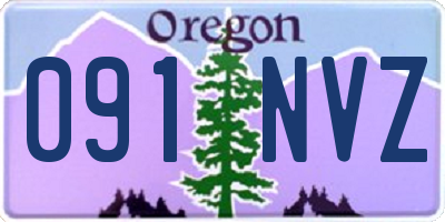 OR license plate 091NVZ