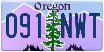 OR license plate 091NWT