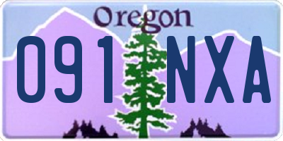 OR license plate 091NXA
