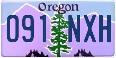 OR license plate 091NXH
