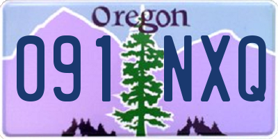 OR license plate 091NXQ