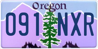 OR license plate 091NXR