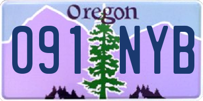OR license plate 091NYB