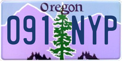 OR license plate 091NYP