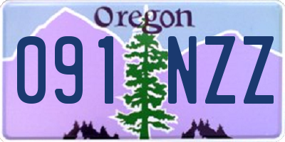 OR license plate 091NZZ