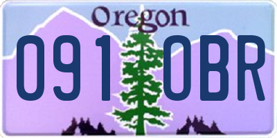 OR license plate 091OBR