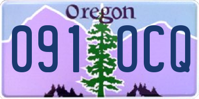 OR license plate 091OCQ