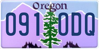 OR license plate 091ODQ