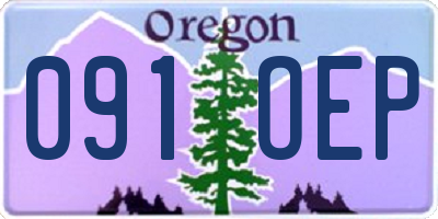 OR license plate 091OEP